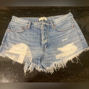 Free People Distressed Shorts Size 28